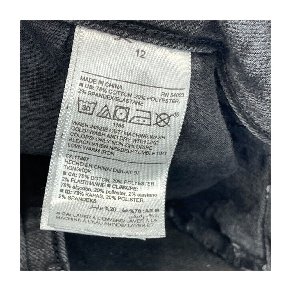 Old Navy Jeans Women's 16 Black Denim Cotton Super Skinny Leg Classic Mid-Rise - Picture 2 of 8